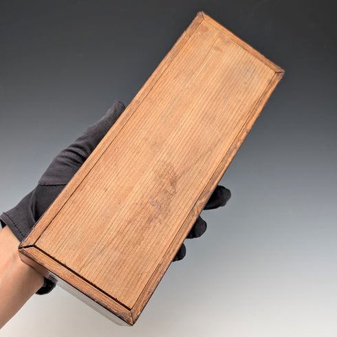 20世紀初頭アンティーク 白蝶貝象嵌 木製グローブボックス